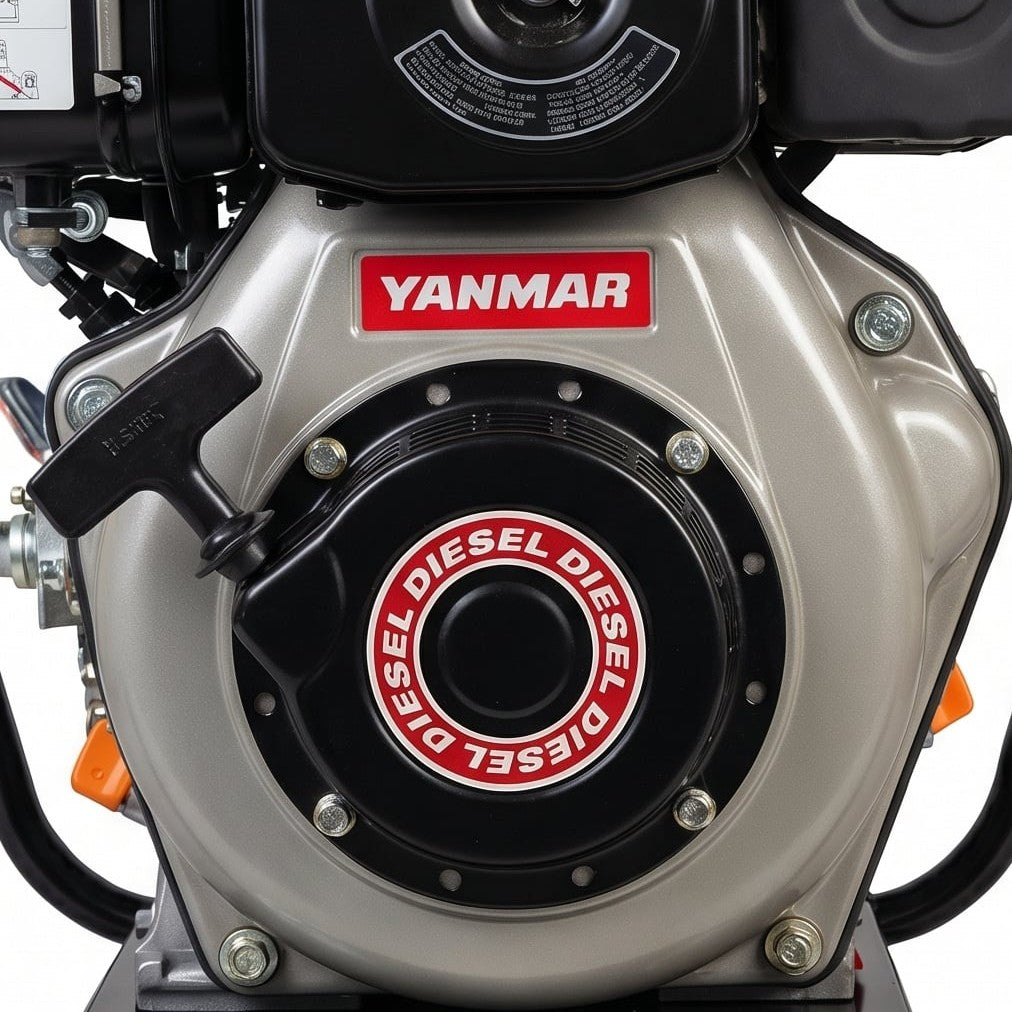 محرك ديزل هزاز E/Diesel Yanmar، موديل 148 N، 70×57 مم، تشغيل كهربائي/يدوي، تبريد هوائي، أداء ثابت - 3
