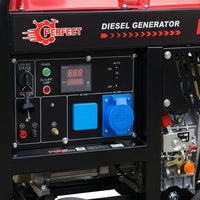مولد ديزل Hi-Perfect DG8000E، 7 كيلو واط، تشغيل كهربائي، طاقة موثوقة للمشاريع الثقيلة - 4