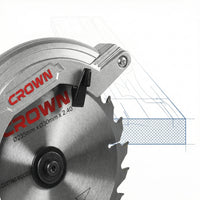 منشار دائري Crown 15210-2000W 9 بوصة، CT15210-235، ضبط عمق القطع، قطع دقيقة وسهلة