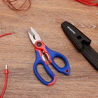 مقص كهربائي، WP294003، شفرات ستانلس ستيل، 5 فتحات تعرية 10-18AWG، قطع وتجريد أسلاك بدقة