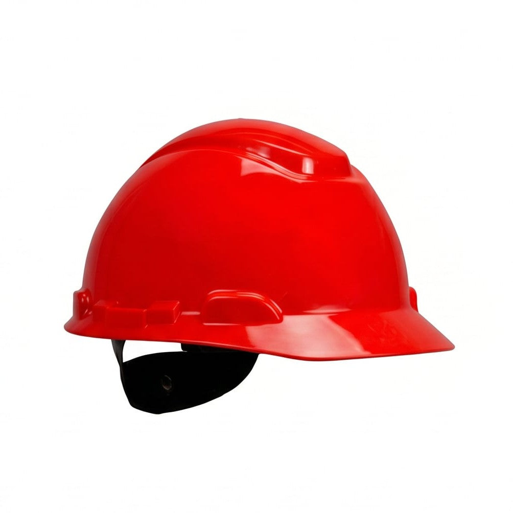 خوذة أمان 3M حمراء (3M Red)، HDPE/ABS، 4/6 نقاط، قابلة للتعديل، حماية من الصدمات - 1