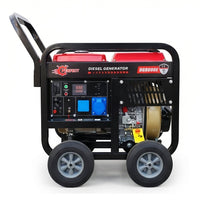 مولد ديزل Hi-Perfect DG8000E، 7 كيلو واط، تشغيل كهربائي، طاقة موثوقة للمشاريع الثقيلة - 1