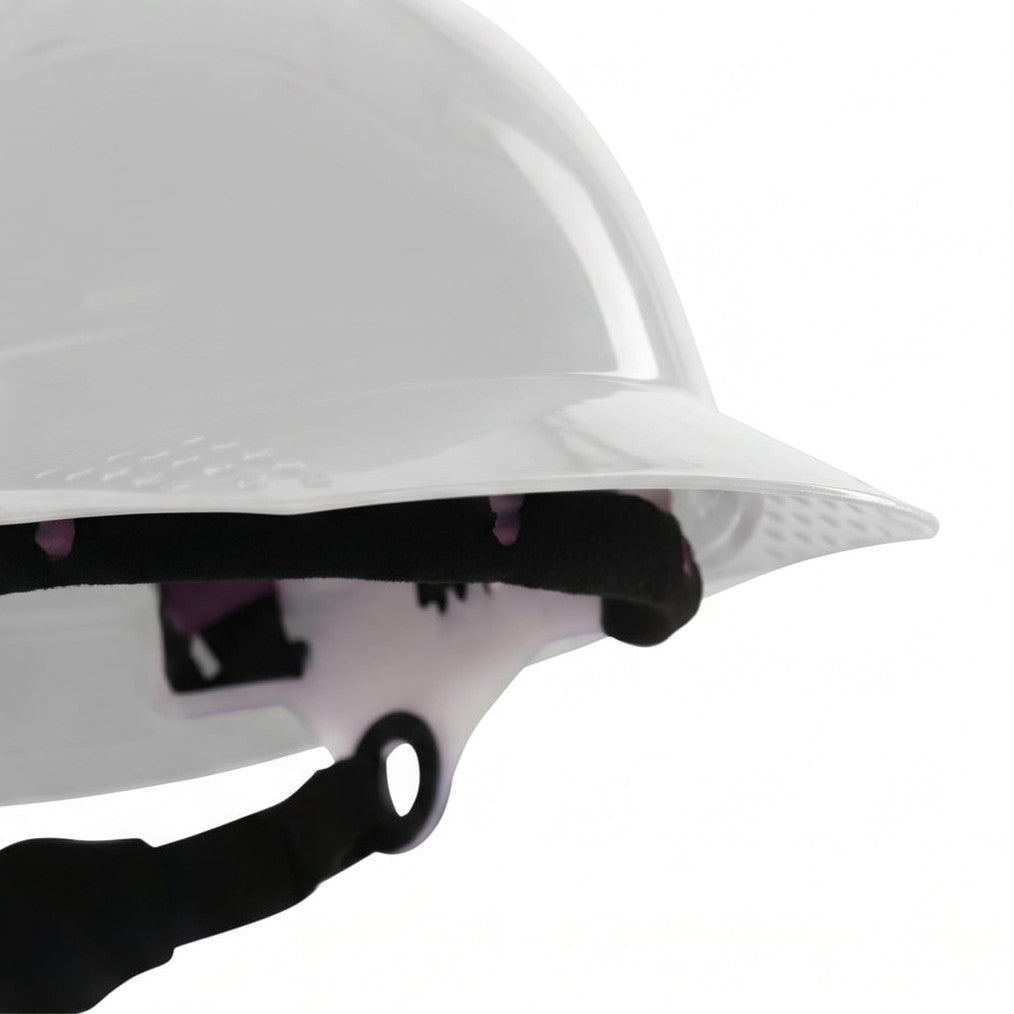 خوذة أمان Gariox White (Gariox White)، HDPE، قابلة للتعديل 52-62 سم، حماية عالية - 3