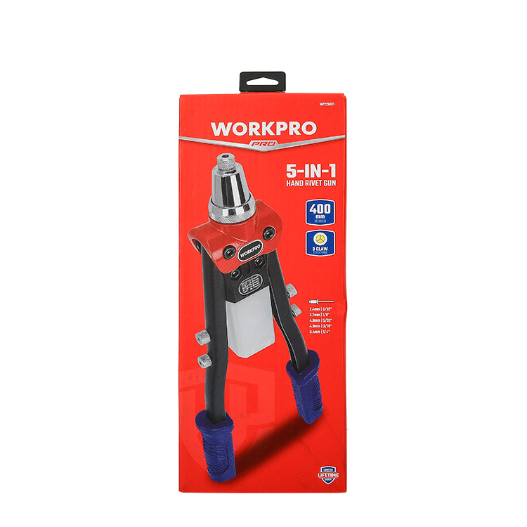 مكواة برشام يدوية 16 بوصة، WP225001، CR-MO، 5 مقاسات، توفير الجهد
