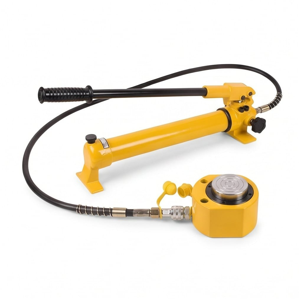 جاك هيدروليك أسطواني قصير، (RSC5050 W/PUMP CP700B)، 505 طن، ضغط صناعي فائق للرفع الثقيل - 2
