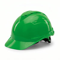 خوذة أمان خضراء، موديل Gariox، HDPE، مقاس 52-62 سم، تهوية وحماية عالية للصدمات - 2