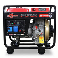 مولد ديزل Hi-Perfect DG4000E، 3.3 كيلو واط، تشغيل كهربائي، مناسب للمنزل والورشة - 2