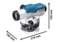 ميزان ليزر Bosch GOL32 W/Stand، موديل GOL32، عدسة 26x، يدوي/تلقائي، دقة قياس ثابتة ومريحة - 2