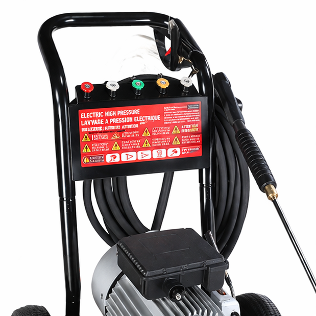 مضخة ضغط عالي 3WZ-2200C، 152 بار، 3 كيلو واط، 220 فولت، 1 فاز، أداء ثابت للتنظيف القوي - 7
