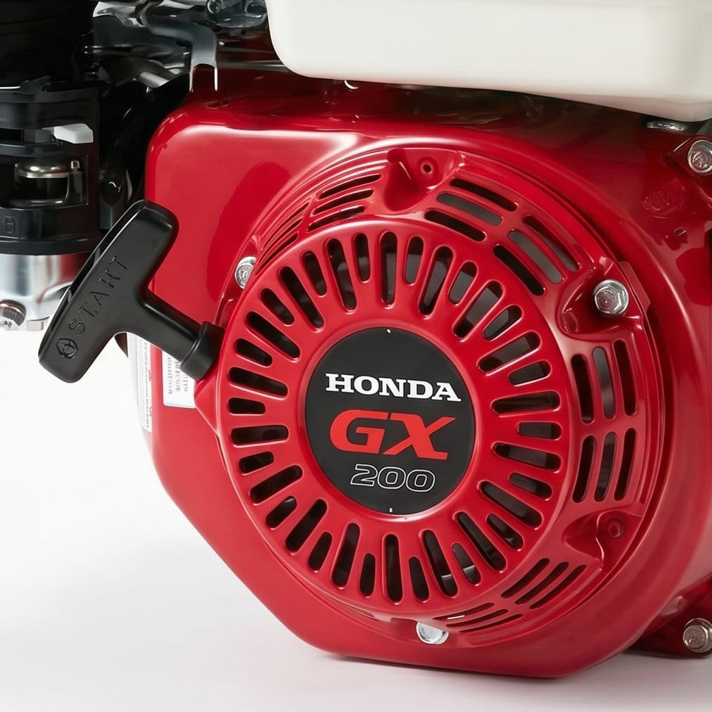 محرك بنزين هوندا GX200، قدرة 4.1 كيلو واط، أبعاد 313×346×376 مم، وزن 16.1 كجم، أداء قوي وموثوق - 2
