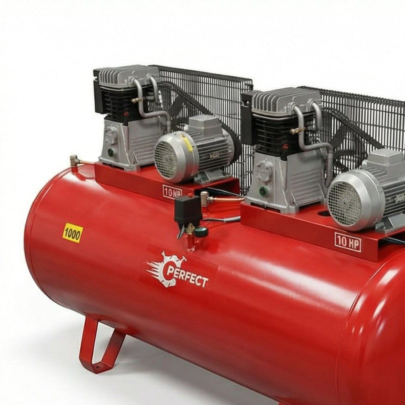 كمبروسر هواء Italy Perfect 1000L 20HP، 2168 لتر/دقيقة، 12 بار، أداء قوي للاستخدام المستمر - 3