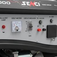 مولد بنزين Senci SC8000، 6.5 كيلو واط، تشغيل يدوي وكهربائي، طاقة موثوقة للمنزل والعمل - 3