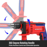 مثقاب صدمات احترافي 13 مم، WP470200، 710 واط، 220-240 فولت، للثقب القوي والدقيق