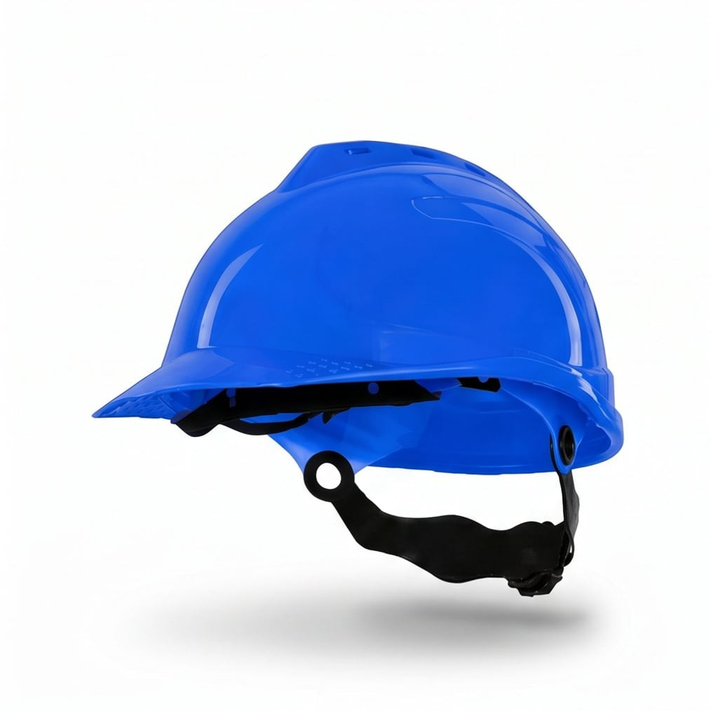 خوذة أمان جارية بلو (قابلة للتعديل 52-62 سم)، HDPE، تهوية وحماية عالية للصدمات - 1