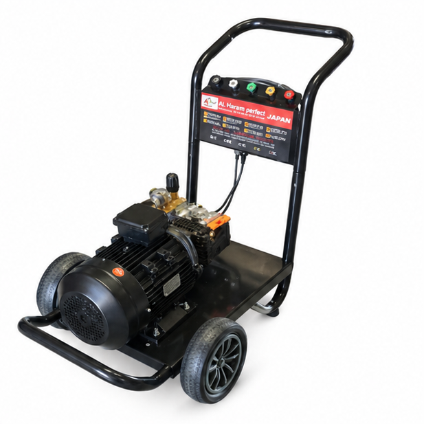 مضخة ضغط عالي 3WZ-2200C، 152 بار، 3 كيلو واط، 220 فولت، 1 فاز، أداء ثابت للتنظيف القوي - 4